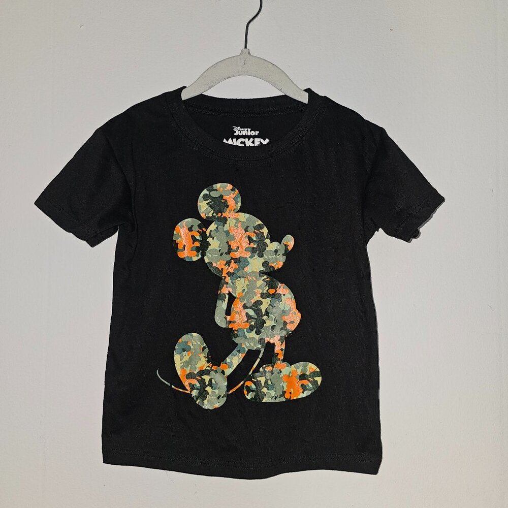 EUC | Disney Junior | 2T | Mickey Mouse Camouflage Graphic T-Shirt